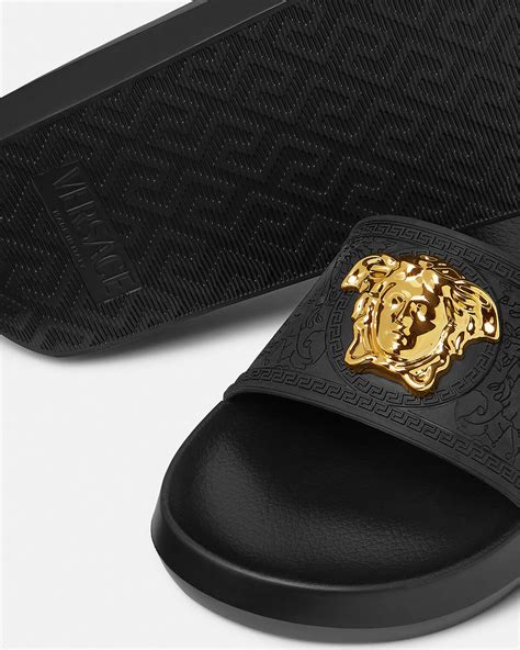 versace slides on feet|versace slides images.